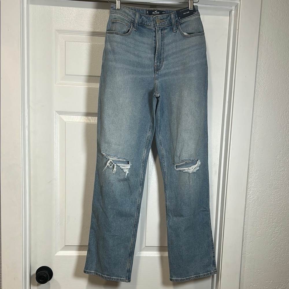 Hollister Light Blue Straight Leg Jeans